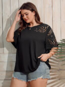 Aurelia - T-shirt à manches courtes à imprimé géométrique surdimensionné