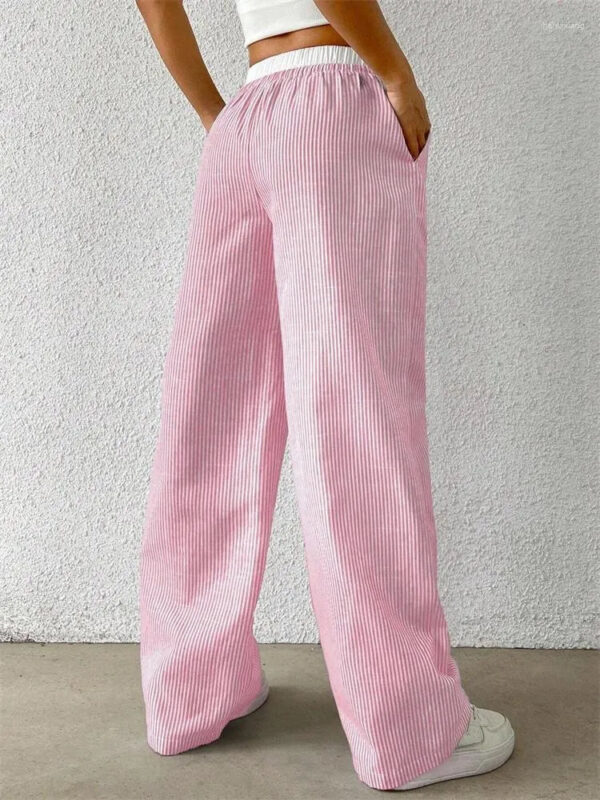 Mildred - Pantalon large rayé pour femmes – Image 2