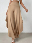 Ingrid - Pantalon à jambe large avec ourlet asymétrique