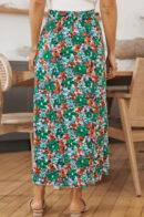 Doreen - Jupe à motif fleuri et fente latérale