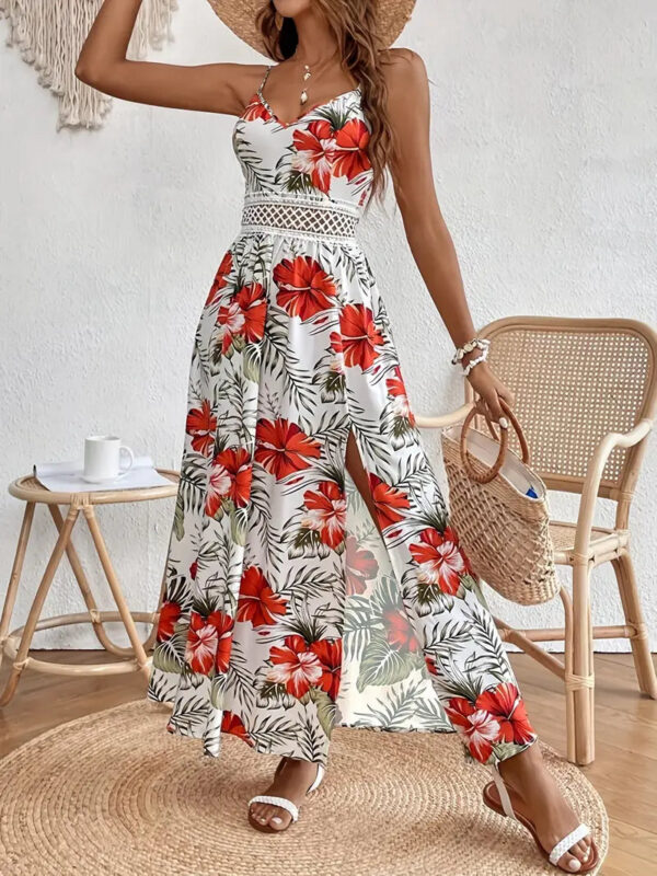 Ursula - Robe longue imprimée sans manches pour femmes – Image 2