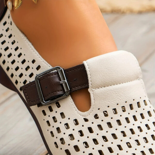 Meda - Chaussures rétro ajourées respirantes pour femmes – Image 6