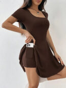 Zelma - Robe élégante à manches courtes pour femmes