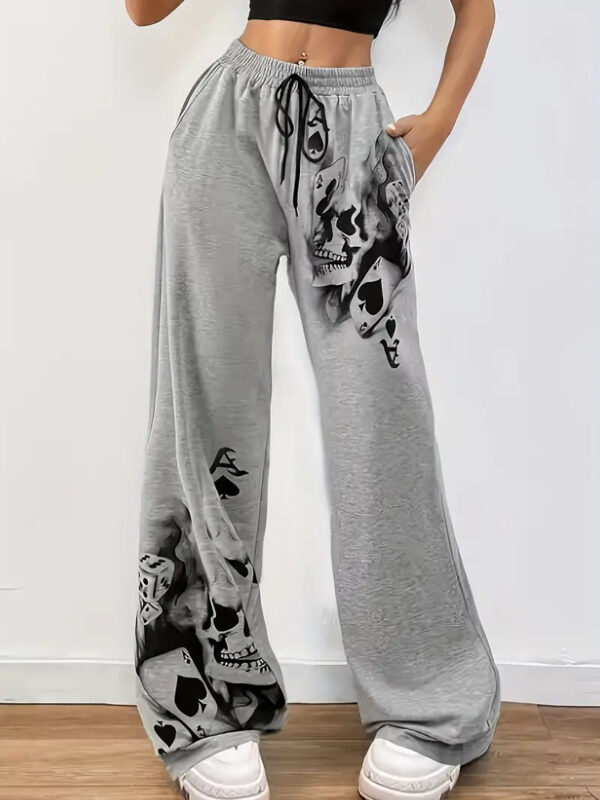 Sally - Pantalon large avec imprimé rook et cordon de serrage – Image 2