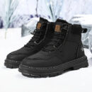 Levi - Bottes de neige pour hommes à semelles épaisses