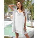 Nori - Robe de plage avec col en V et découpes creuses