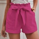 Penny - Short en coton à taille haute avec bordures à volants
