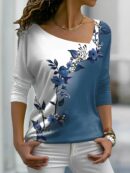 Viola - Chemise fleurie à manches longues