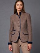 Veste élégante pour femme de couleur unie