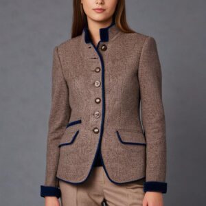 Veste élégante pour femme de couleur unie