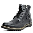 Bottes de moto en cuir véritable - Rhion