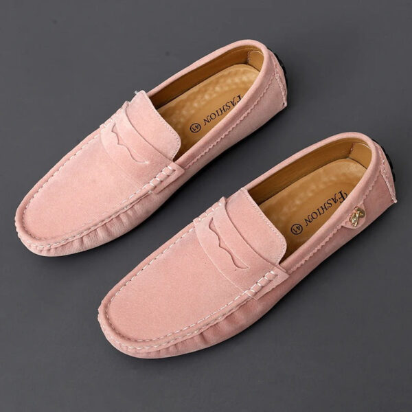 Walter - Mocassins en daim antidérapants – Image 4