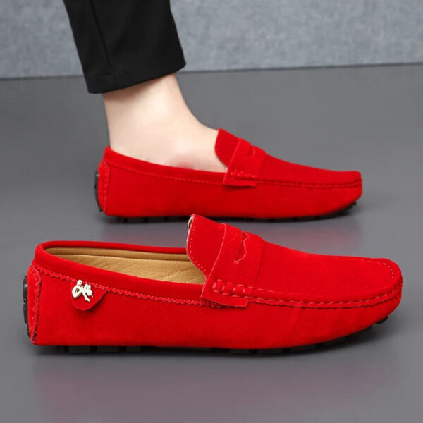 Walter - Mocassins en daim antidérapants