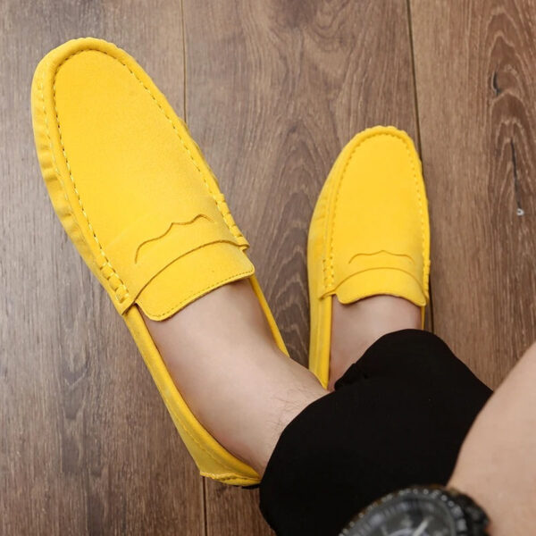 Walter - Mocassins en daim antidérapants – Image 2