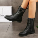 Isolde - Bottes à lacets à moyen terme
