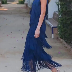 Robe andalouse à franges