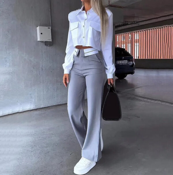 Dorothy - Ensemble manteau blazer court et pantalon droit – Image 2