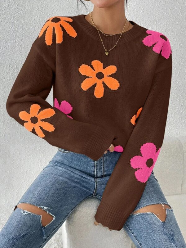 Florie - Pull en maille à imprimé floral – Image 7