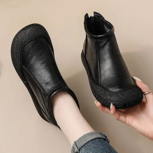 Eliza - Bottes en cuir pour femmes avec fermeture éclair – Image 2
