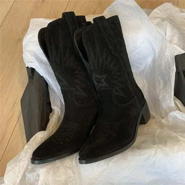 Margaret - Bottes western en cuir brodé – Image 2