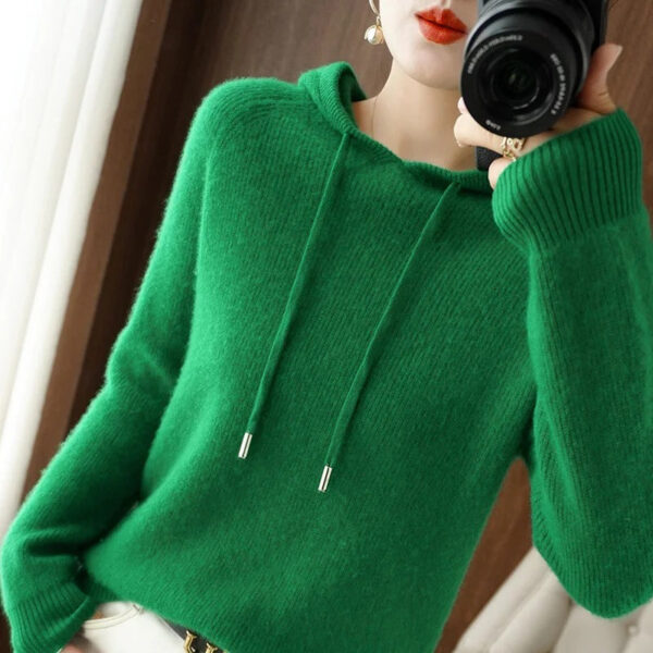 Dorothy - Pull en tricot à capuche – Image 3