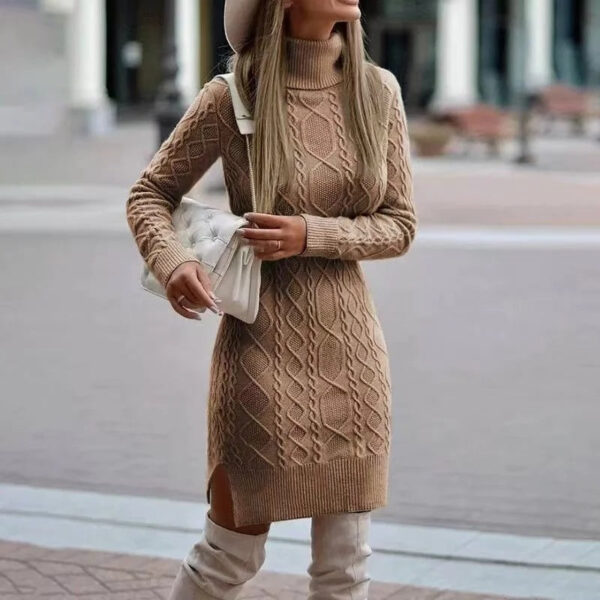 Alice - Robe tricotée à manches longues pour femme – Image 2