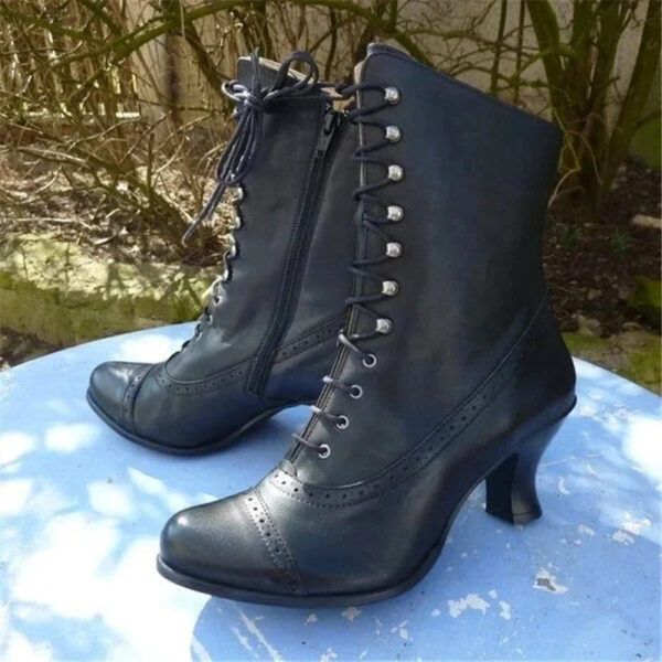 Adelaide - Bottes à bouts pointus en cuir PU – Image 2