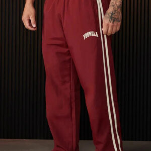 Bryan - Pantalon de sport pour hommes avec impression à double rayure