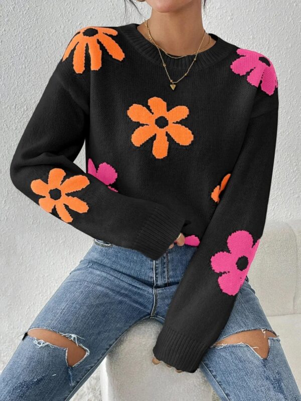 Florie - Pull en maille à imprimé floral – Image 4