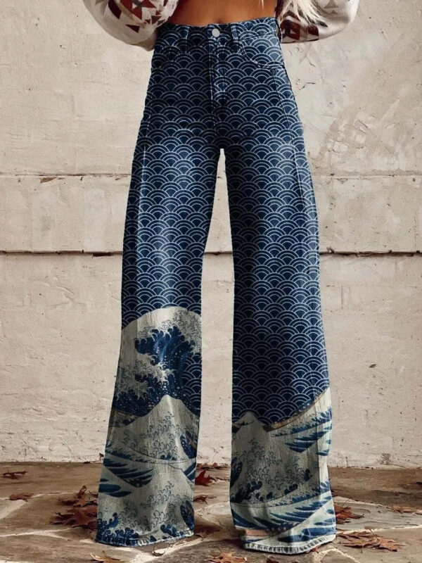 Anzhela – Pantalon large à imprimé coloré – Image 4