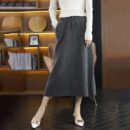 Bernadette - Jupe d'hiver en laine coupe slim