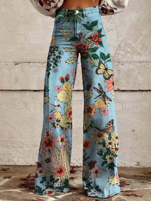 Anzhela – Pantalon large à imprimé coloré – Image 5