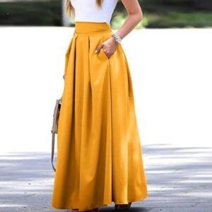 Georgina - Jupe plissée taille haute