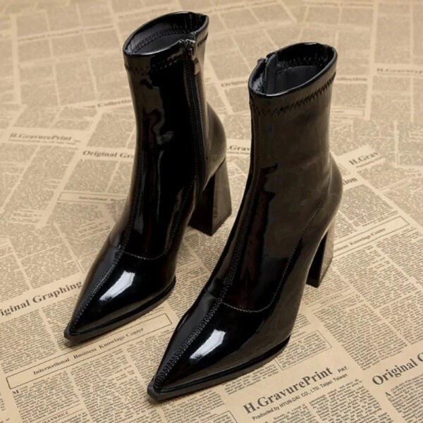 Amelia - Winter Plus Velvet Pointed Toe Boots – Image 3