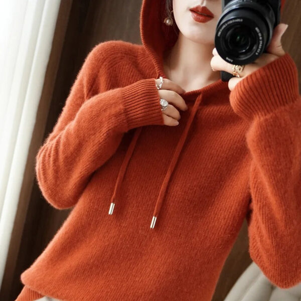 Dorothy - Pull en tricot à capuche – Image 2