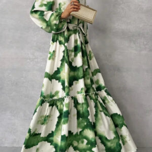 Cerena – Robe longue élégante à manches longues
