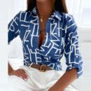 Bertha - Chemise à manches longues avec col et imprimé à motifs